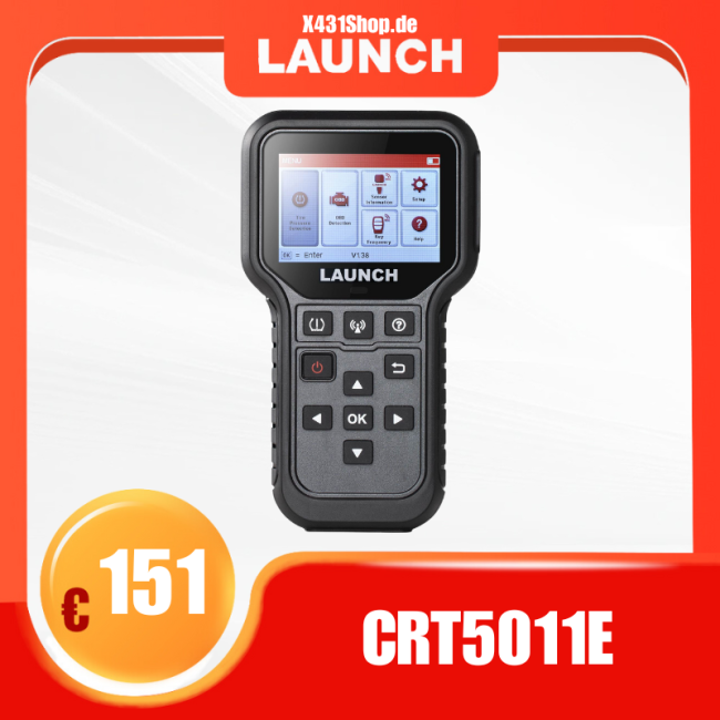 Launch CRT5011E TPMS Tire Pressure Diagnsotic Tool 315MHz/433MHz Sensor Relearn Activation Programing