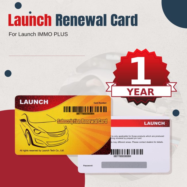 One Year Update Service for Launch X-431 IMMO Plus Key Programmer