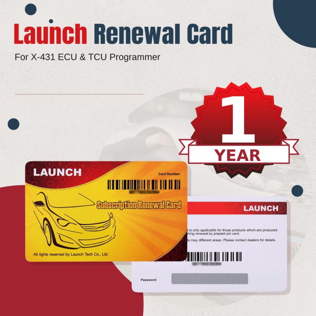 One Year Update Service for Launch X-431 ECU&TCU Programmer