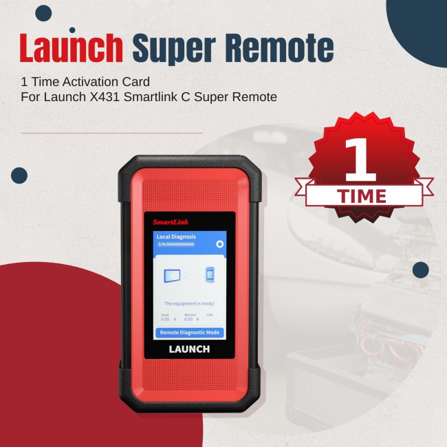 1 Time Activation Card For Launch X431 Smartlink C Super Remote