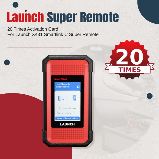 20 Times Activation Card For Launch X431 Smartlink C Super Remote