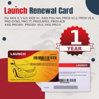 One Year Update Service for Launch X431 Diagun IV, V, X431 V, X431 V+, Pro MINI, Pros MINI, PRO3S+, PRO3 APEX, PRO 5
